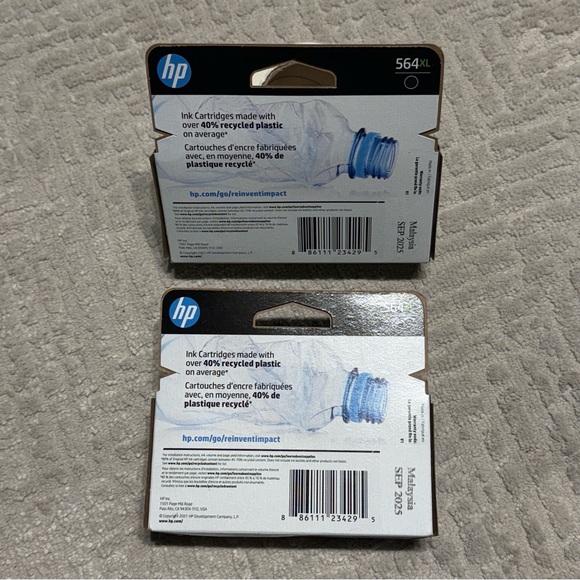 HP 564XL Black Ink 2pack SEP/2025 Sealed New in box - Picture 2 of 5